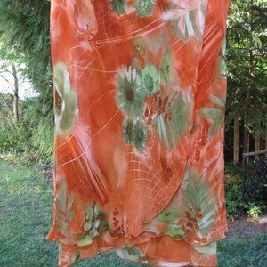 L'Amadei by DP Altamonte SKIRT size L great Vintage Floral design
